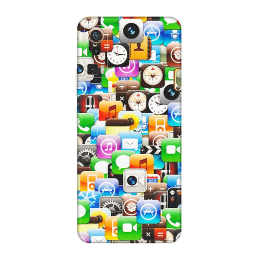Lava Phone Skins (All Models) - All Apple Icons - Matte Finish (M-93) LAVA Blaze Pro