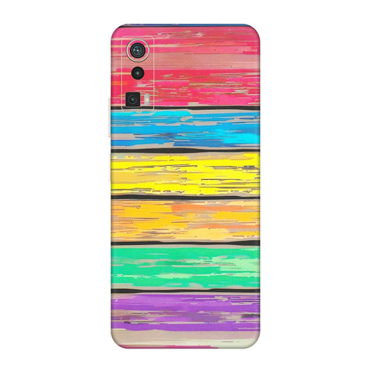 Lava Phone Skins (All Models) - Multi Colour Wooden Wall - Matte Finish (M-96) LAVA Blaze Pro
