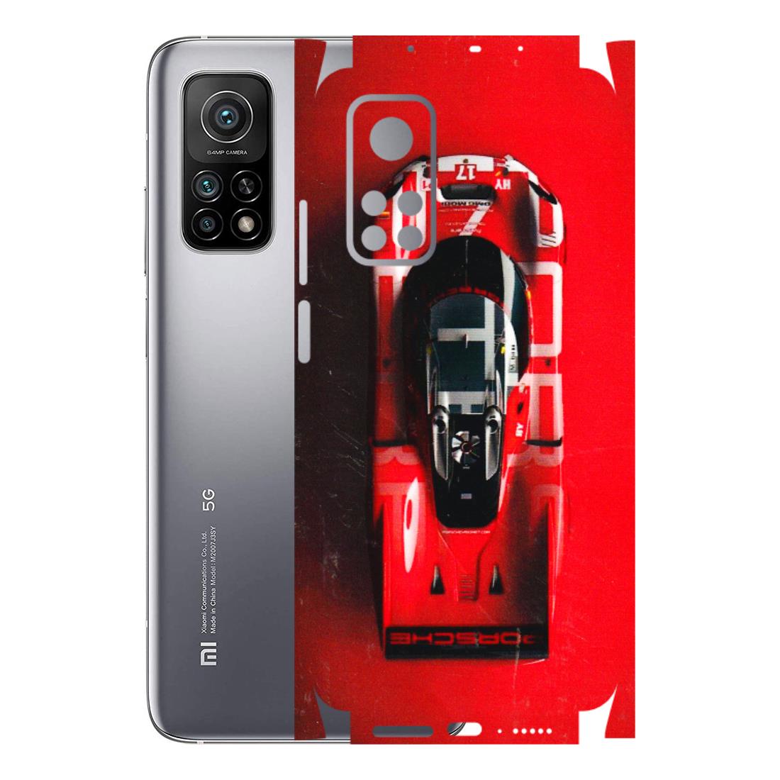Xiaomi Redmi Phone Skins (All Models) - Red Porsche Car Logo - 3D Embossed Finish (L-315) Mi 10T 5G