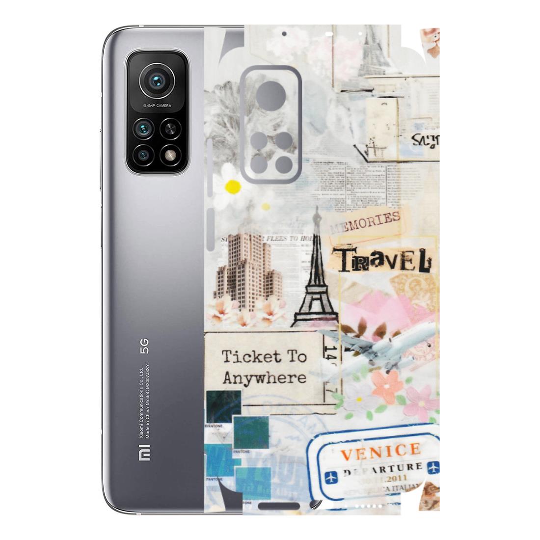 Xiaomi Redmi Phone Skins (All Models) - Travel Memories - Transparent Finish (T-09) Mi 10T 5G