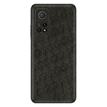 Xiaomi Redmi Phone Skins (All Models) - Black Abstract Pattern - 3D Embossed Finish (L-117) Mi 10T 5G