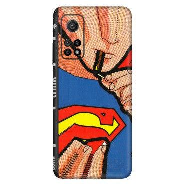 Xiaomi Redmi Phone Skins (All Models) - Superman Sutta - 3D Embossed Finish (L-130) Mi 10T 5G