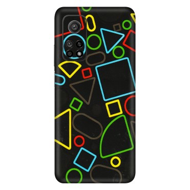 Xiaomi Redmi Phone Skins (All Models) - Black Shapes - 3D Embossed Finish (L-131) Mi 10T 5G