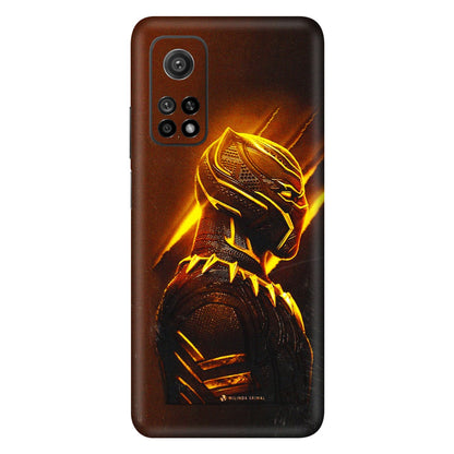 Xiaomi Redmi Phone Skins (All Models) - Gold Black Panther - 3D Embossed Finish (L-181) Mi 10T 5G