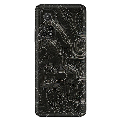 Xiaomi Redmi Phone Skins (All Models) - Black Swirl - 3D Embossed Finish (L-196) Mi 10T 5G