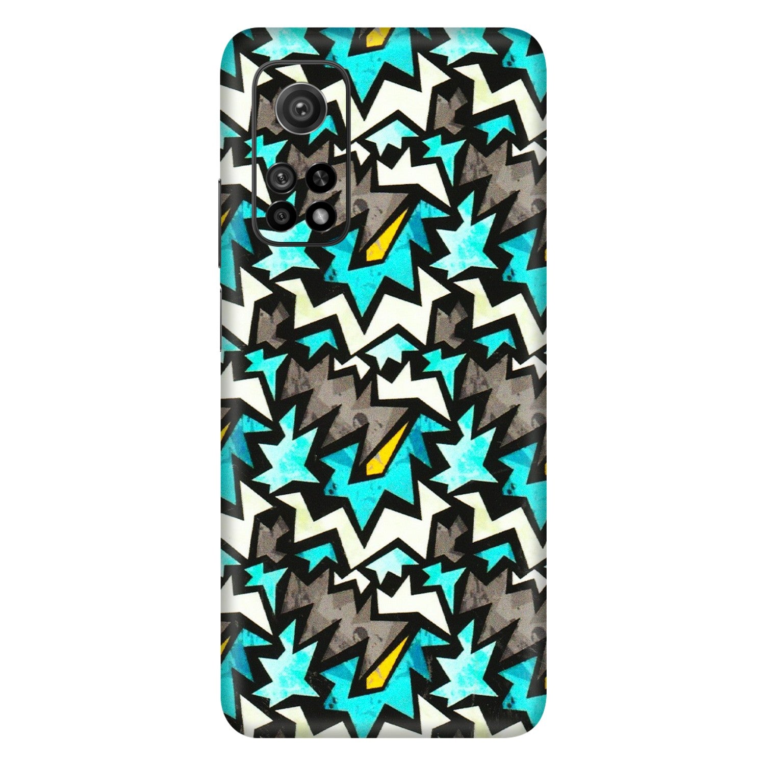 Xiaomi Redmi Phone Skins (All Models) - Funky Zig Zag - 3D Embossed Finish (L-223) Mi 10T 5G