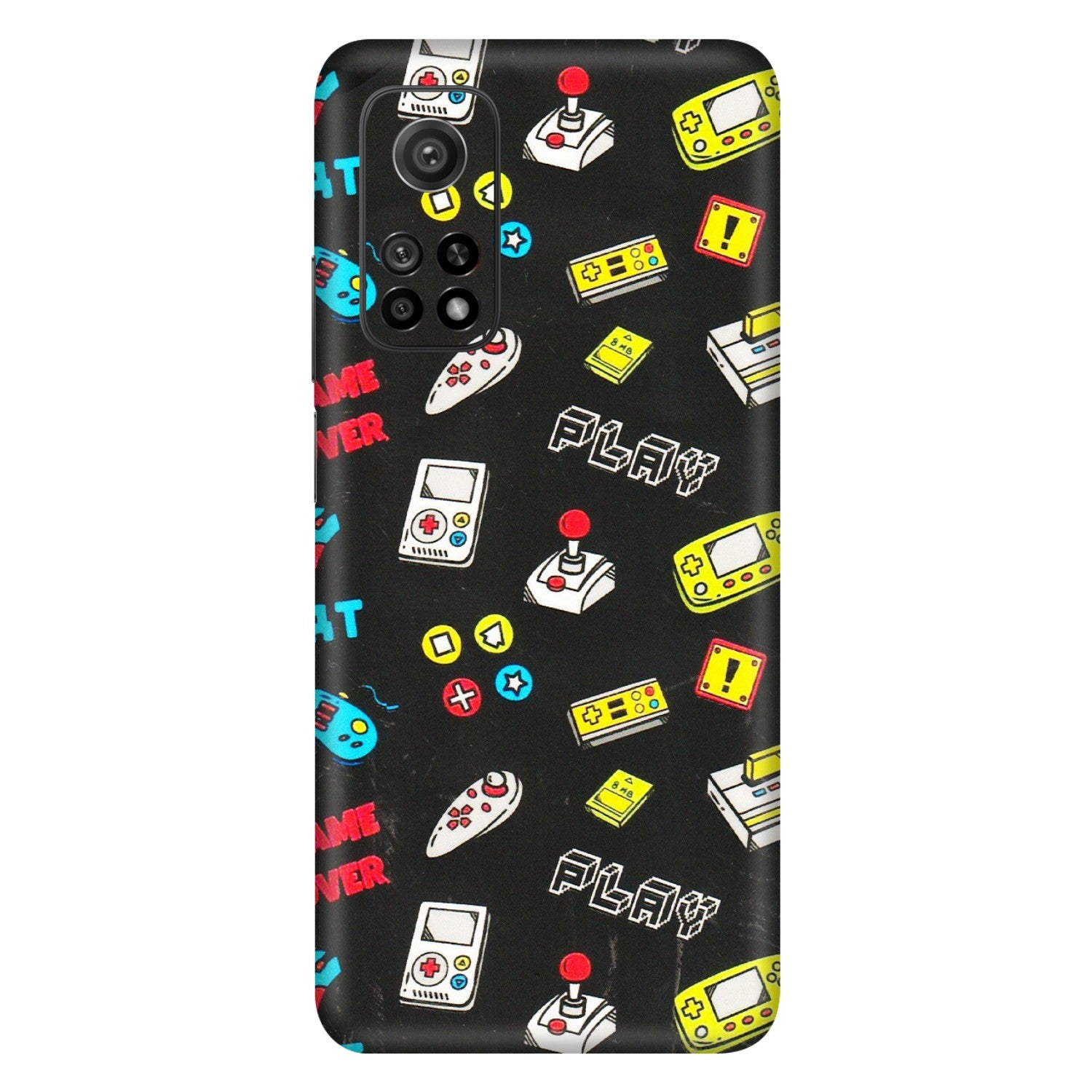 Xiaomi Redmi Phone Skins (All Models) - Gaming Doodles - 3D Embossed Finish (L-224) Mi 10T 5G