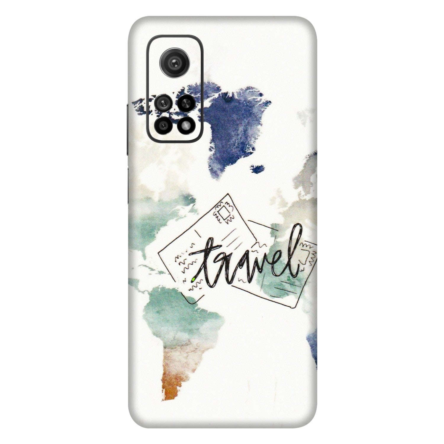 Xiaomi Redmi Phone Skins (All Models) - Travel The World - 3D Embossed Finish (L-232) Mi 10T 5G