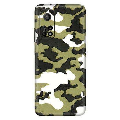 Xiaomi Redmi Phone Skins (All Models) - Camouflages White And Green - 3D Embossed Finish (L-243) Mi 10T 5G