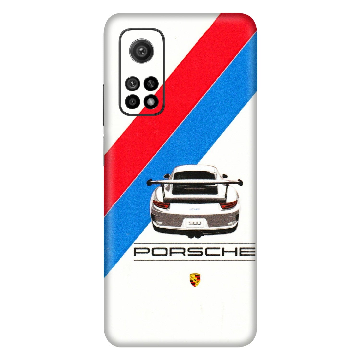 Xiaomi Redmi Phone Skins (All Models) - Porche Car Sober Logo - 3D Embossed Finish (L-248) Mi 10T 5G