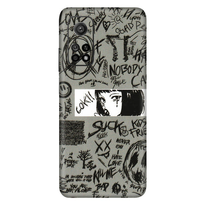 Xiaomi Redmi Phone Skins (All Models) - Never Have Love Anime - 3D Embossed Finish (L-260) Mi 10T 5G