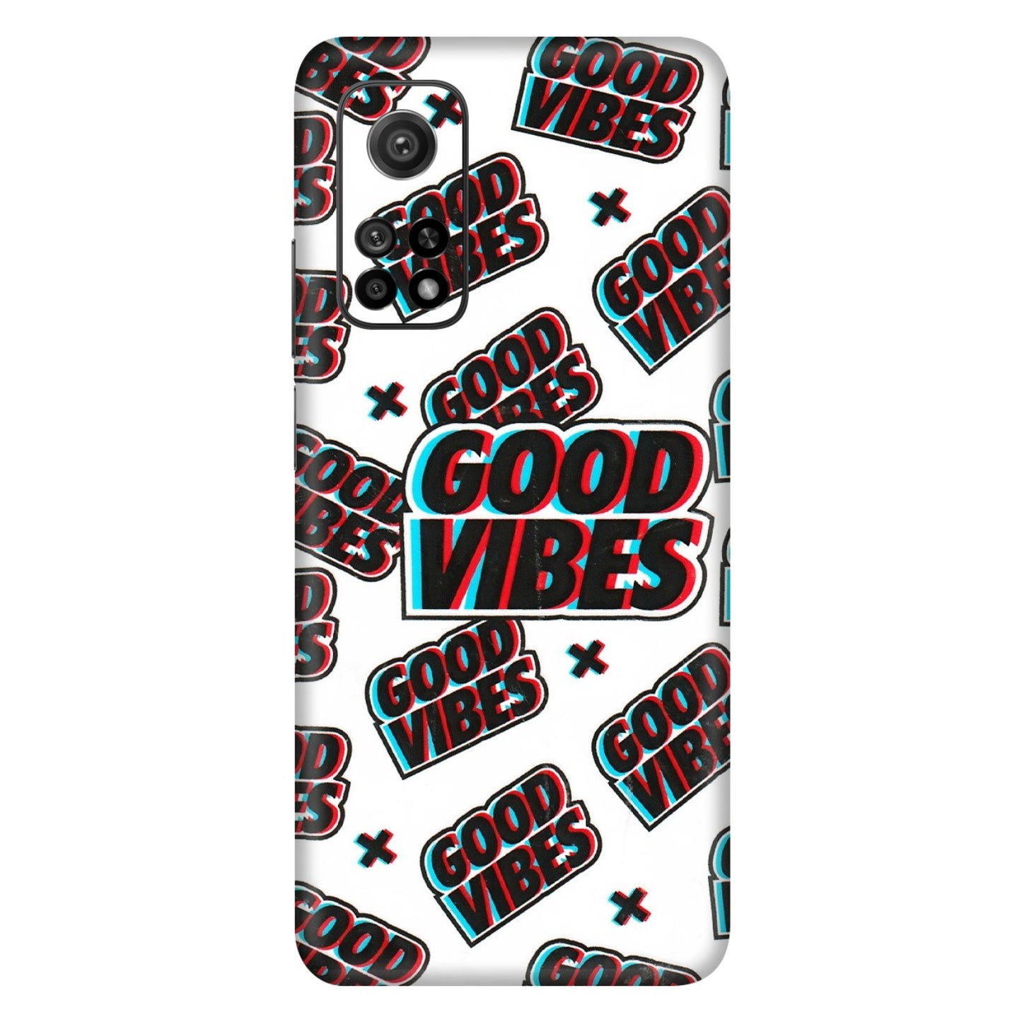 Xiaomi Redmi Phone Skins (All Models) - Good Vibes - 3D Embossed Finish (L-282) Mi 10T 5G