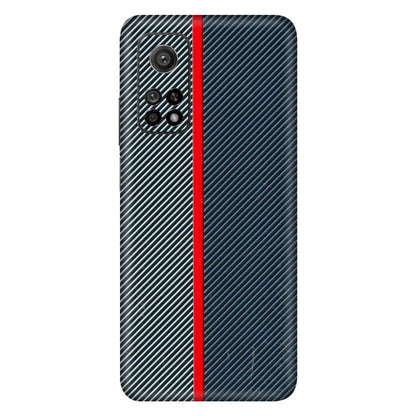 Xiaomi Redmi Phone Skins (All Models) - Blue Sober Lines - 3D Embossed Finish (L-305) Mi 10T 5G