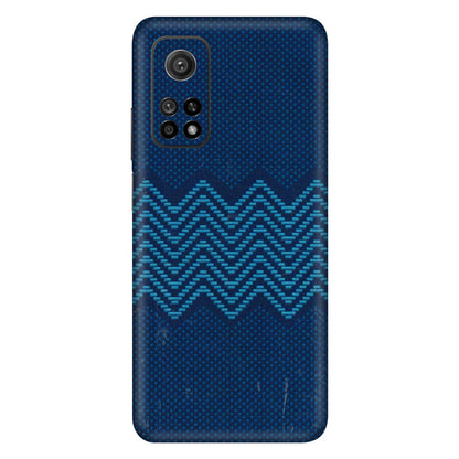 Xiaomi Redmi Phone Skins (All Models) - Blue Sober Waves - 3D Embossed Finish (L-306) Mi 10T 5G