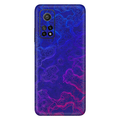 Xiaomi Redmi Phone Skins (All Models) - Purple Ripples Swirl - 3D Embossed Finish (L-314) Mi 10T 5G