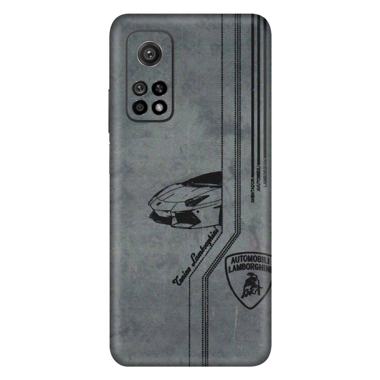 Xiaomi Redmi Phone Skins (All Models) - New Lamborgini Aventador - 3D Embossed Finish (L-321) Mi 10T 5G