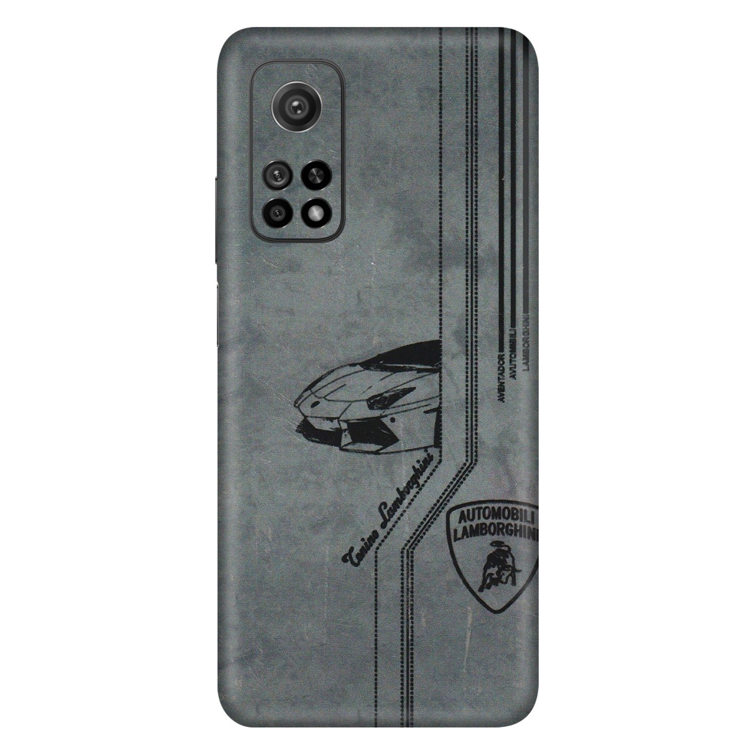 Xiaomi Redmi Phone Skins (All Models) - New Lamborgini Aventador - 3D Embossed Finish (L-321) Mi 10T 5G