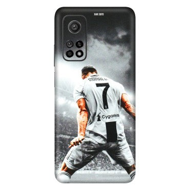 Xiaomi Redmi Phone Skins (All Models) - Ronaldo CR7 Crazy - 3D Embossed Finish (L-44) Mi 10T 5G