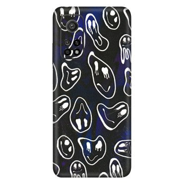 Xiaomi Redmi Phone Skins (All Models) - Distorted Smileys - 3D Embossed Finish (L-92) Mi 10T 5G