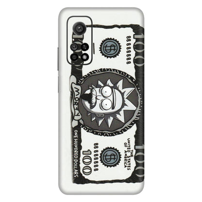Xiaomi Redmi Phone Skins (All Models) - Rick And Morty Hundred Dollar Anime - Matte Finish (M-161) Mi 10T 5G
