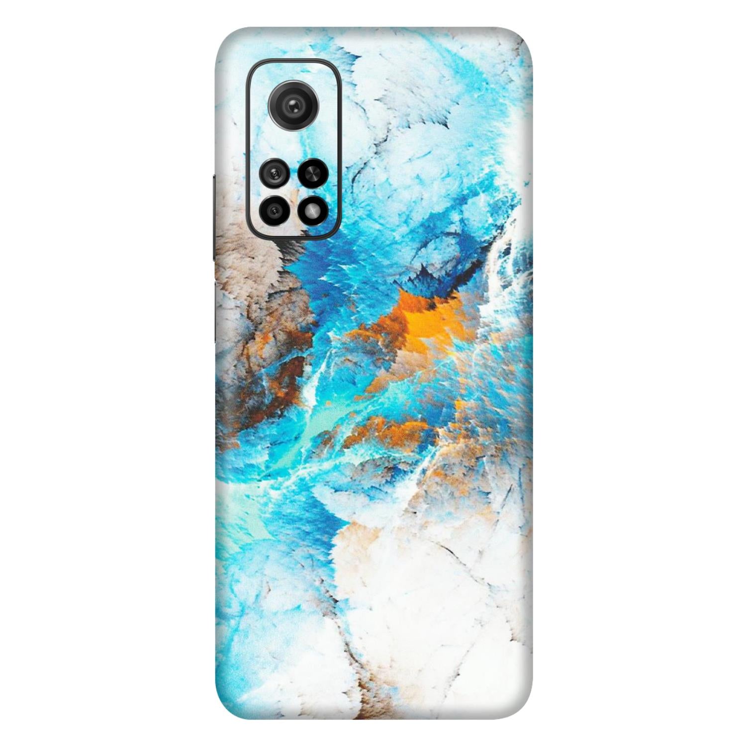 Xiaomi Redmi Phone Skins (All Models) - Blue Waves Abstract - Matte Finish (M-19) Mi 10T 5G