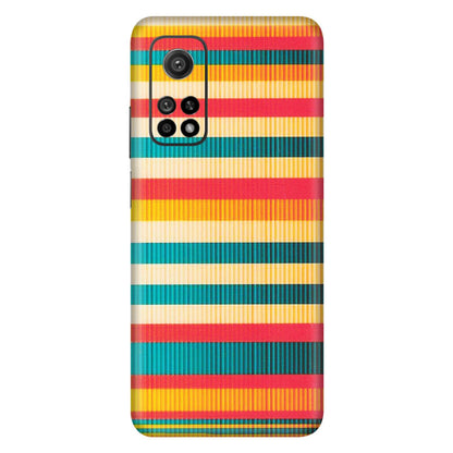 Xiaomi Redmi Phone Skins (All Models) - Colourful Stripes Soothing Effect - Matte Finish (M-86) Mi 10T 5G
