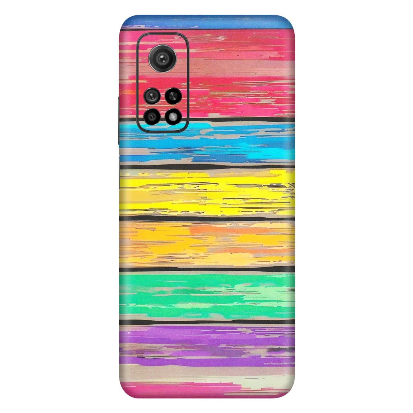 Xiaomi Redmi Phone Skins (All Models) - Multi Colour Wooden Wall - Matte Finish (M-96) Mi 10T 5G