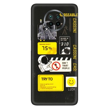 Xiaomi Redmi Phone Skins (All Models) - Black Cassini - 3D Embossed Finish (L-161) Mi 10 T Lite