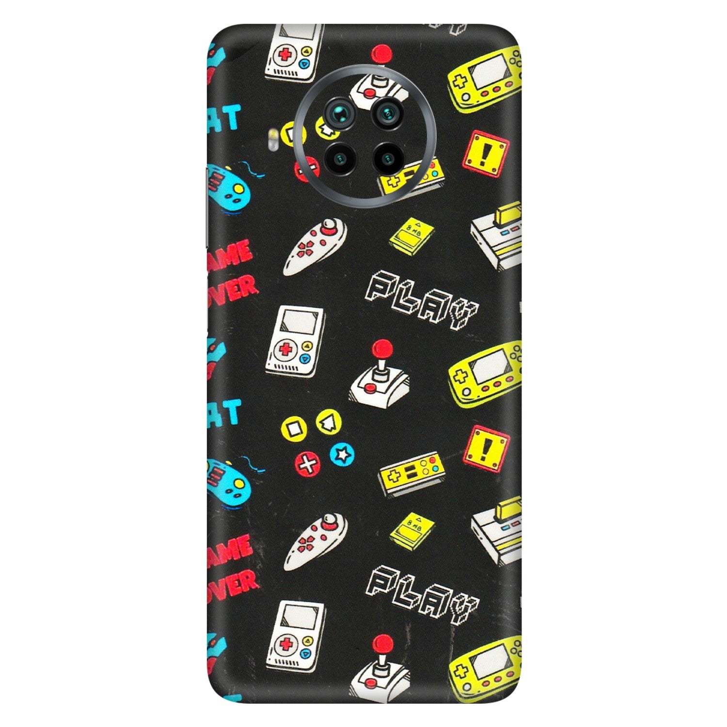Xiaomi Redmi Phone Skins (All Models) - Gaming Doodles - 3D Embossed Finish (L-224) Mi 10 T Lite