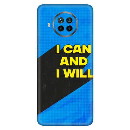 Xiaomi Redmi Phone Skins (All Models) - I Can And I Will - 3D Embossed Finish (L-281) Mi 10 T Lite