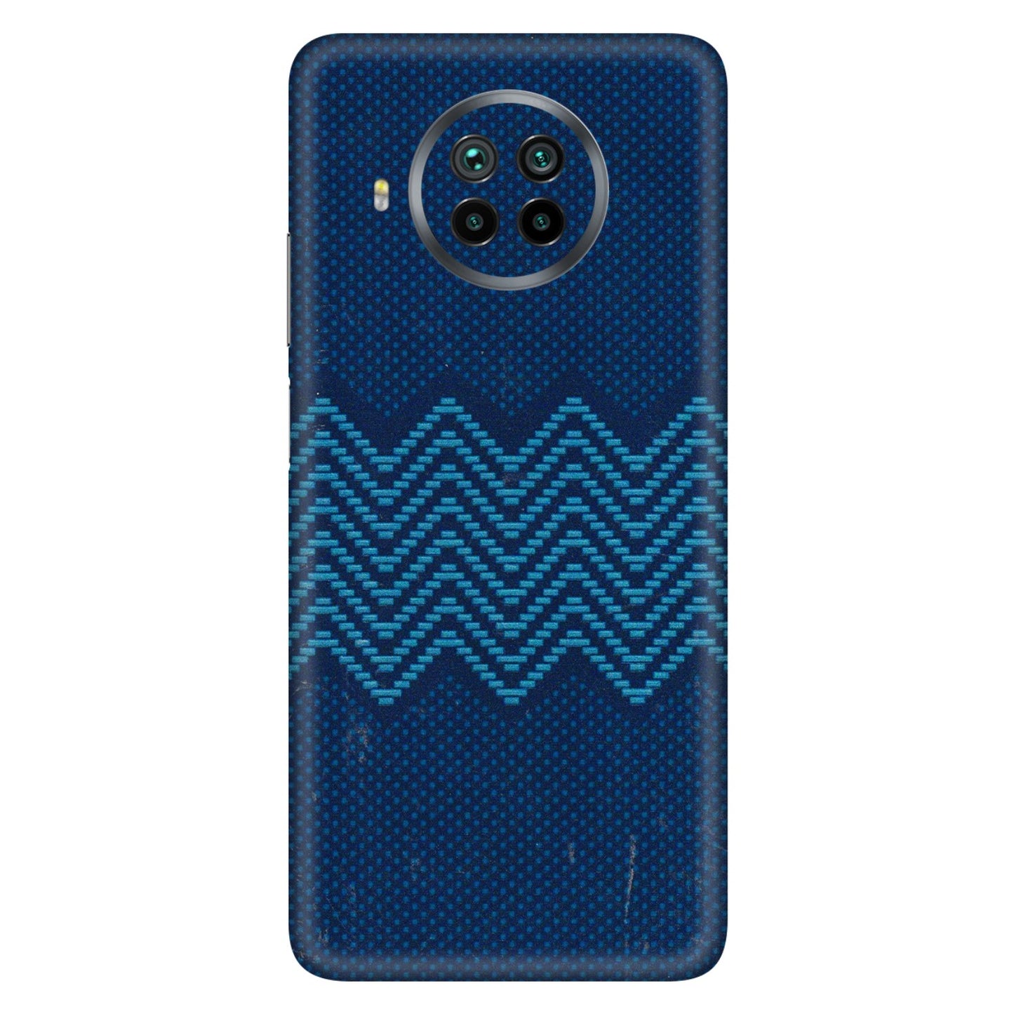 Xiaomi Redmi Phone Skins (All Models) - Blue Sober Waves - 3D Embossed Finish (L-306) Mi 10 T Lite