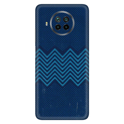 Xiaomi Redmi Phone Skins (All Models) - Blue Sober Waves - 3D Embossed Finish (L-306) Mi 10 T Lite