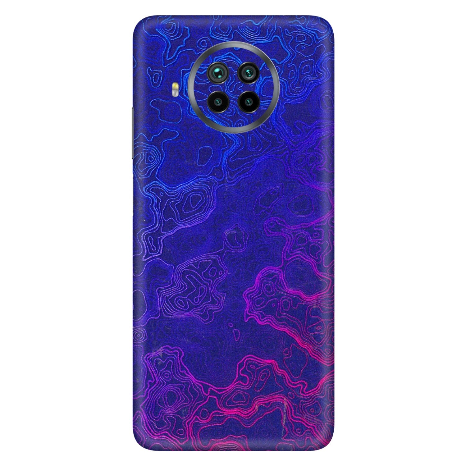 Xiaomi Redmi Phone Skins (All Models) - Purple Ripples Swirl - 3D Embossed Finish (L-314) Mi 10 T Lite