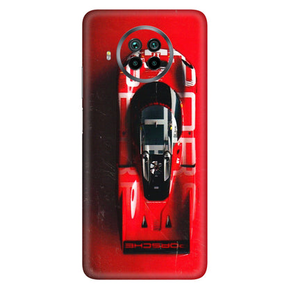 Xiaomi Redmi Phone Skins (All Models) - Red Porsche Car Logo - 3D Embossed Finish (L-315) Mi 10 T Lite