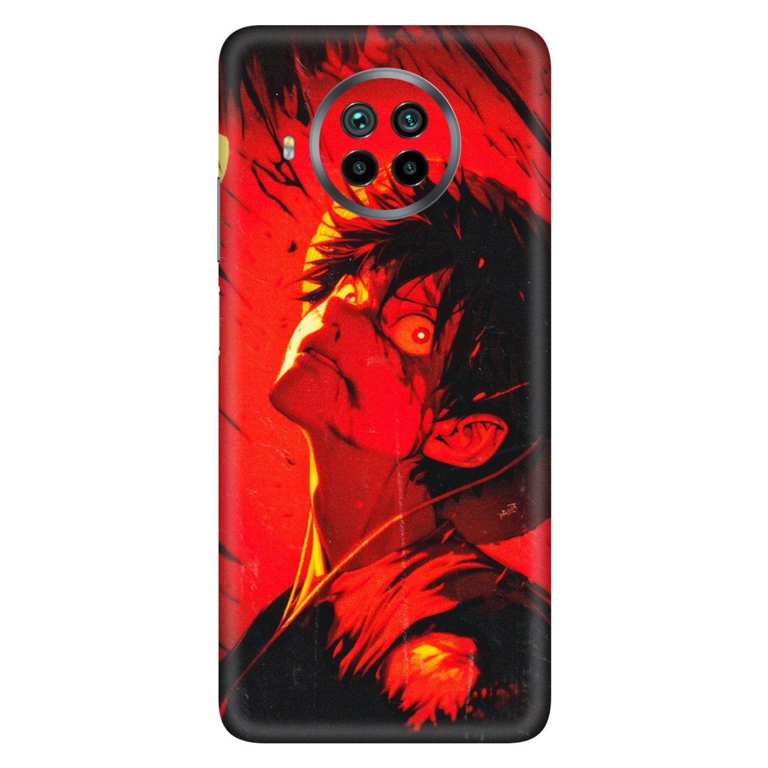 Xiaomi Redmi Phone Skins (All Models) - D.Luffy Power Up One Piece Anime - 3D Embossed Finish (L-326) Mi 10 T Lite