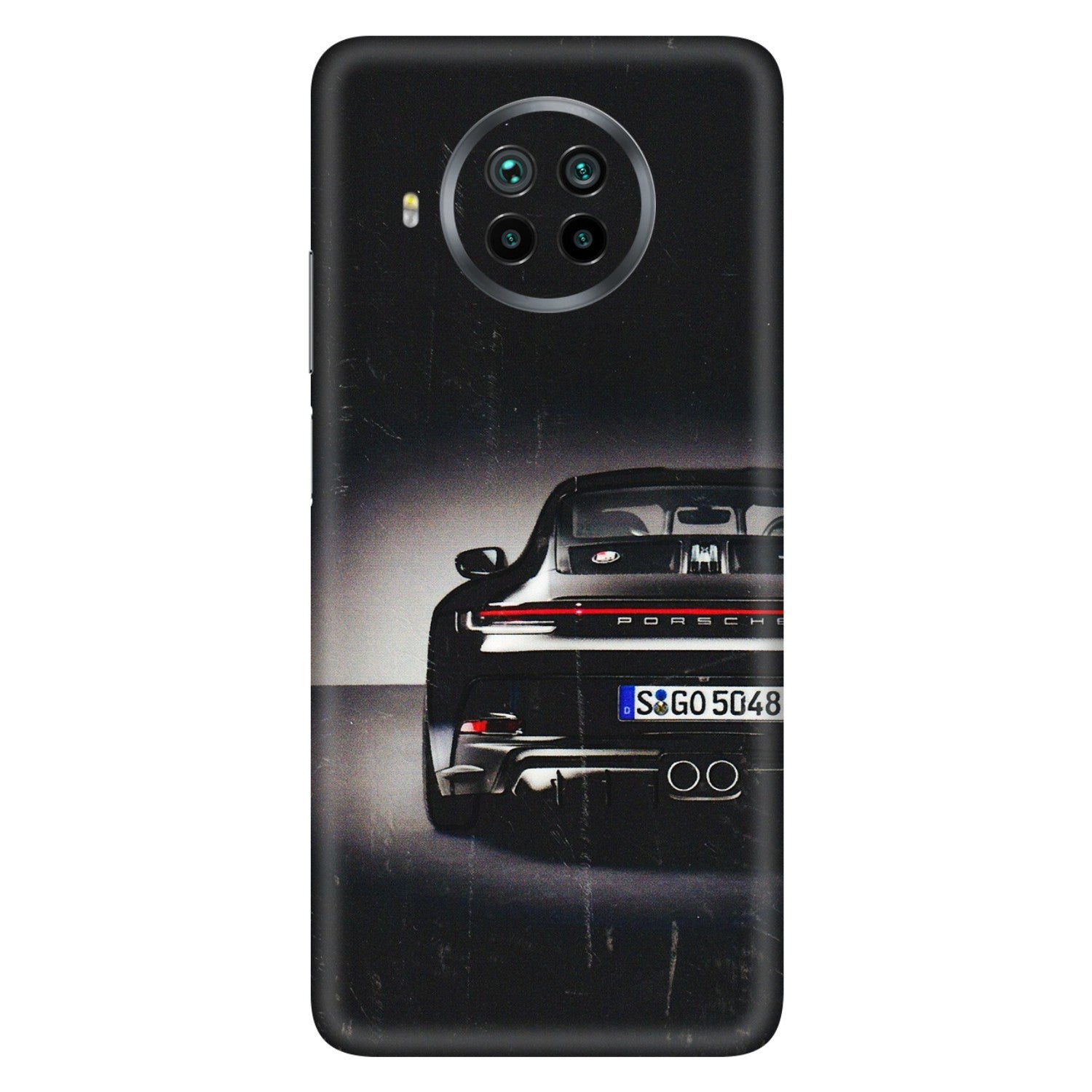 Xiaomi Redmi Phone Skins (All Models) - New Black Porsche GT3 - 3D Embossed Finish (L-327) Mi 10 T Lite