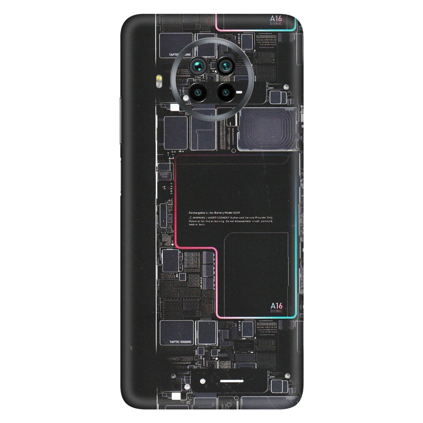 Xiaomi Redmi Phone Skins (All Models) - Motherboard Circuit Layout - Matte Finish (M-117) Mi 10 T Lite