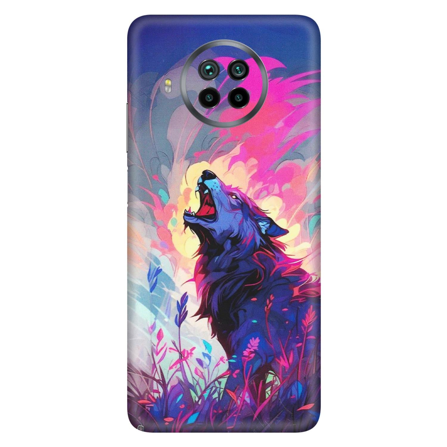 Xiaomi Redmi Phone Skins (All Models) - New Wild Wolf Abstract - Matte Finish (M-125) Mi 10 T Lite