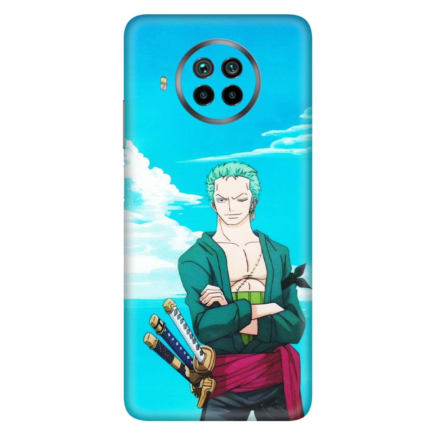 Xiaomi Redmi Phone Skins (All Models) - Cool Swordman Zoro Anime - Matte Finish (M-143) Mi 10 T Lite