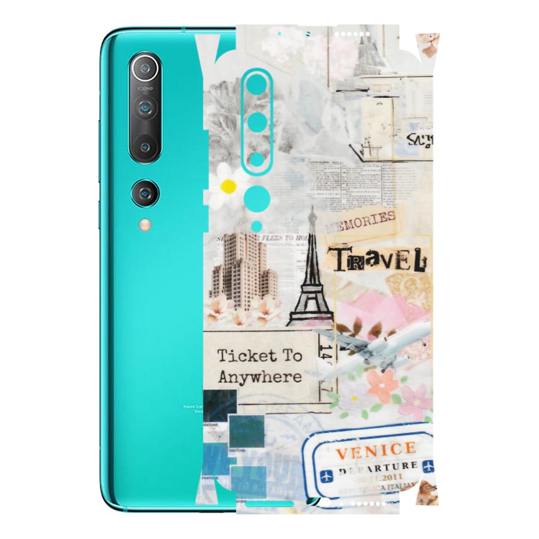 Xiaomi Redmi Phone Skins (All Models) - Travel Memories - Transparent Finish (T-09) Mi 10 5G
