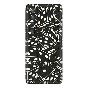 Xiaomi Redmi Phone Skins (All Models) - Big Black Dices - 3D Embossed Finish (L-106) Mi 10 5G