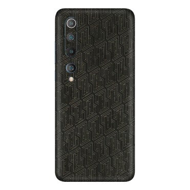 Xiaomi Redmi Phone Skins (All Models) - Black Abstract Pattern - 3D Embossed Finish (L-117) Mi 10 5G