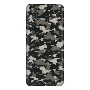 Xiaomi Redmi Phone Skins (All Models) - Black/Grey Camoflaunge - 3D Embossed Finish (L-142) Mi 10 5G