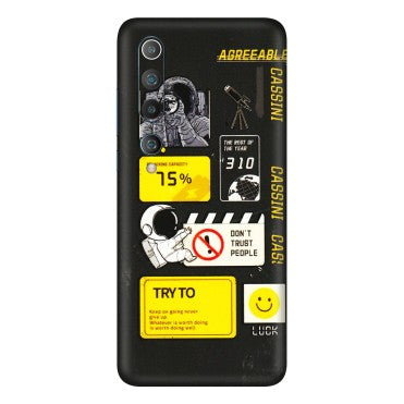 Xiaomi Redmi Phone Skins (All Models) - Black Cassini - 3D Embossed Finish (L-161) Mi 10 5G