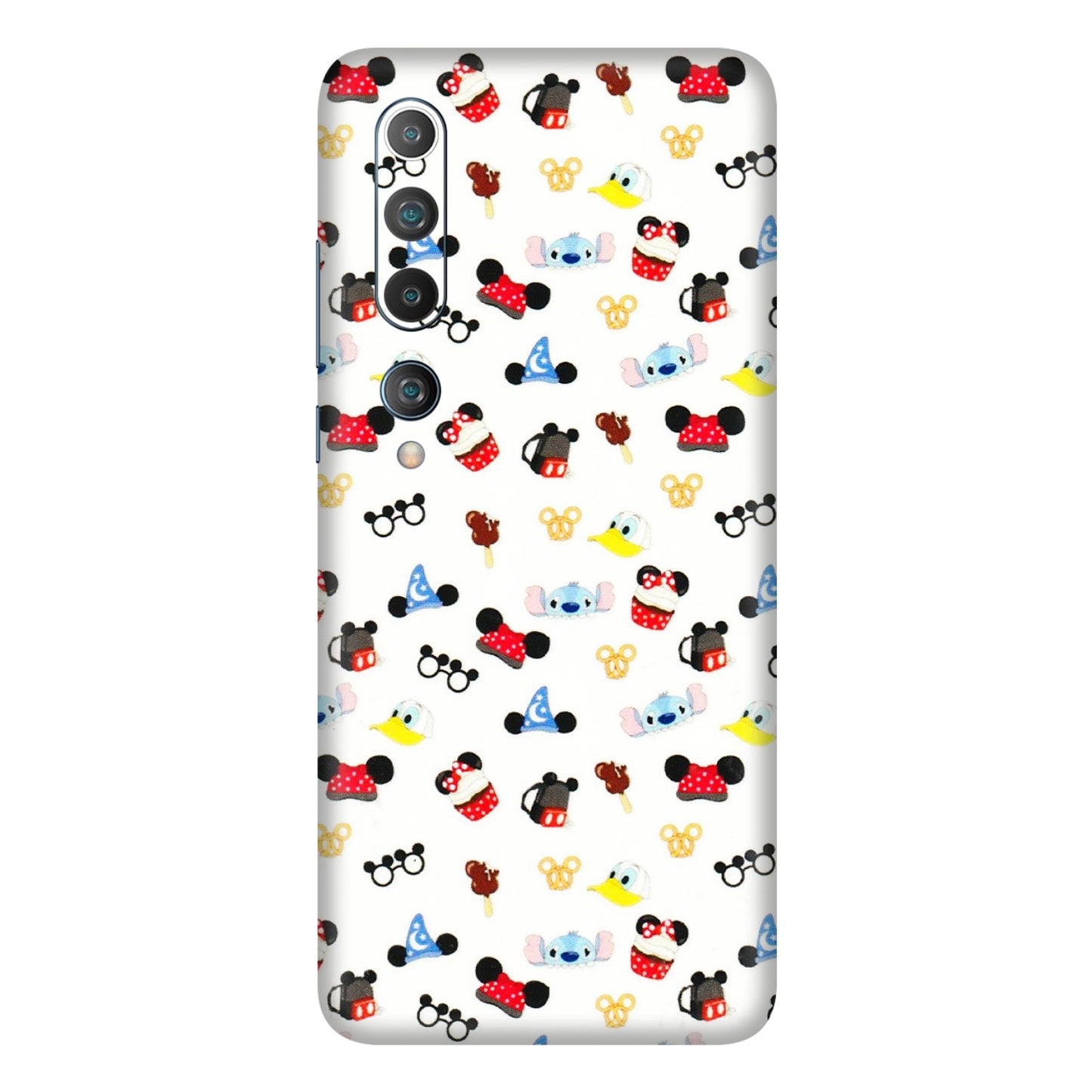 Xiaomi Redmi Phone Skins (All Models) - Minnie Mouse & Donald Doodles s - 3D Embossed Finish (L-194) Mi 10 5G