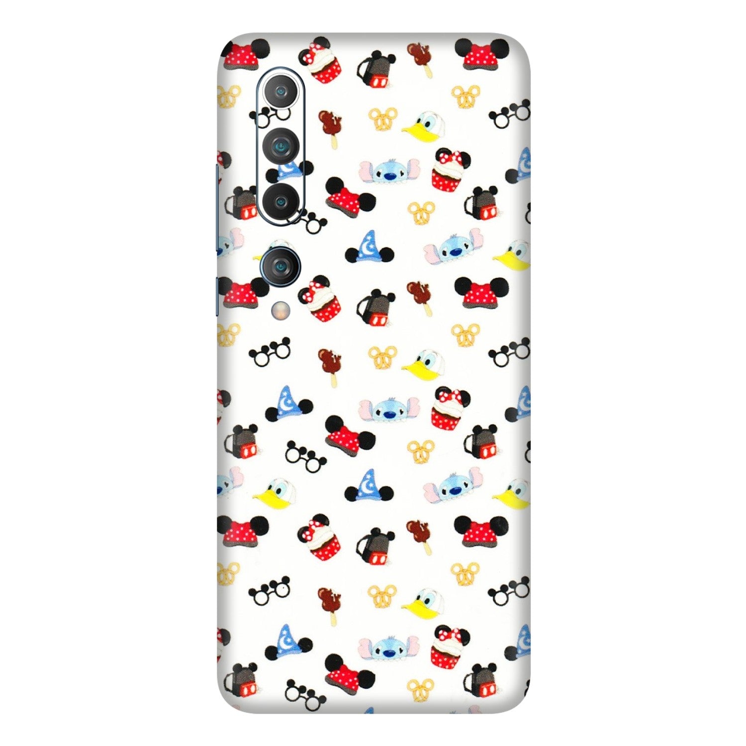 Xiaomi Redmi Phone Skins (All Models) - Minnie Mouse & Donald Doodles s - 3D Embossed Finish (L-194) Mi 10 5G