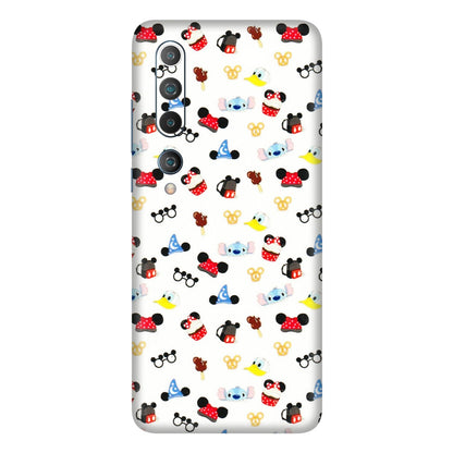 Xiaomi Redmi Phone Skins (All Models) - Minnie Mouse & Donald Doodles s - 3D Embossed Finish (L-194) Mi 10 5G