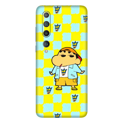 Xiaomi Redmi Phone Skins (All Models) - Yellow Blue Shinchan Cute - 3D Embossed Finish (L-221) Mi 10 5G