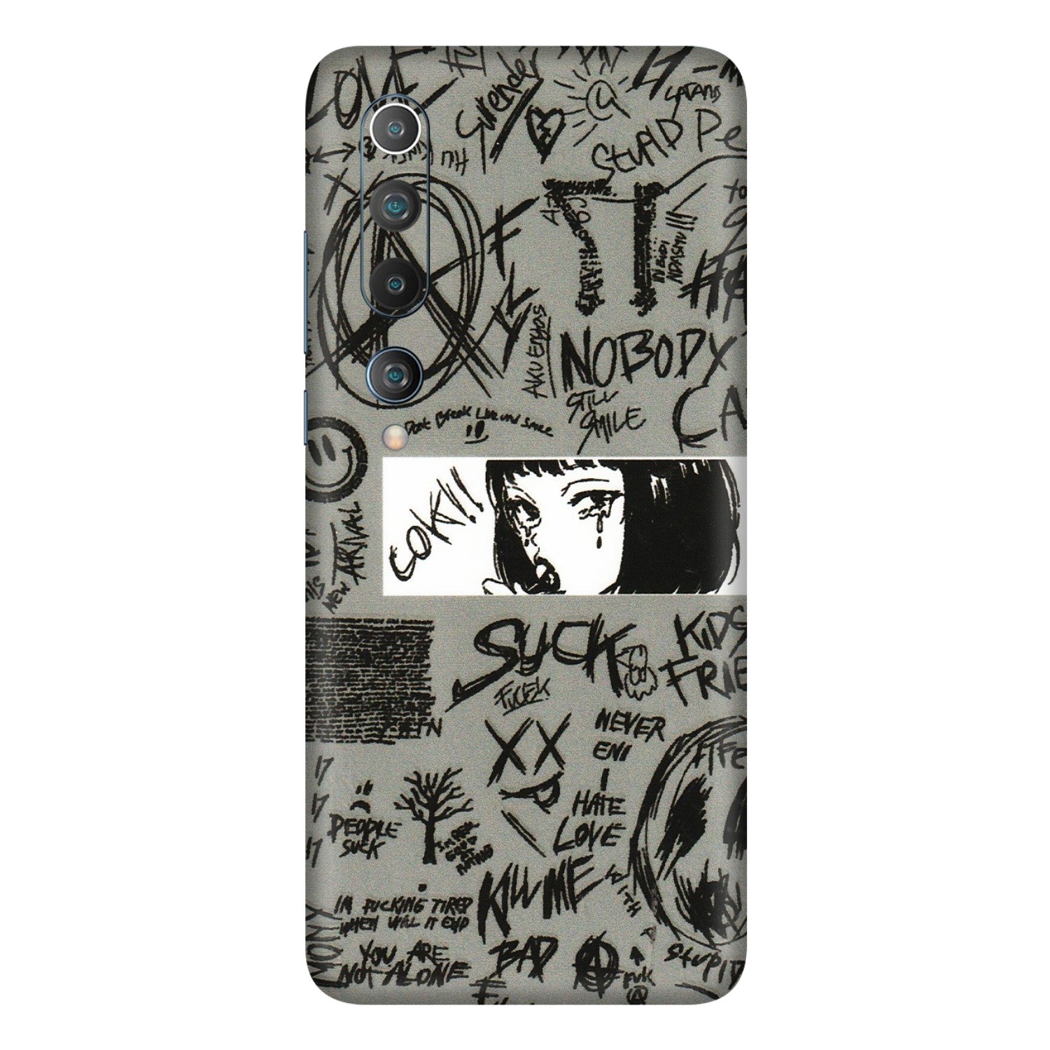 Xiaomi Redmi Phone Skins (All Models) - Never Have Love Anime - 3D Embossed Finish (L-260) Mi 10 5G