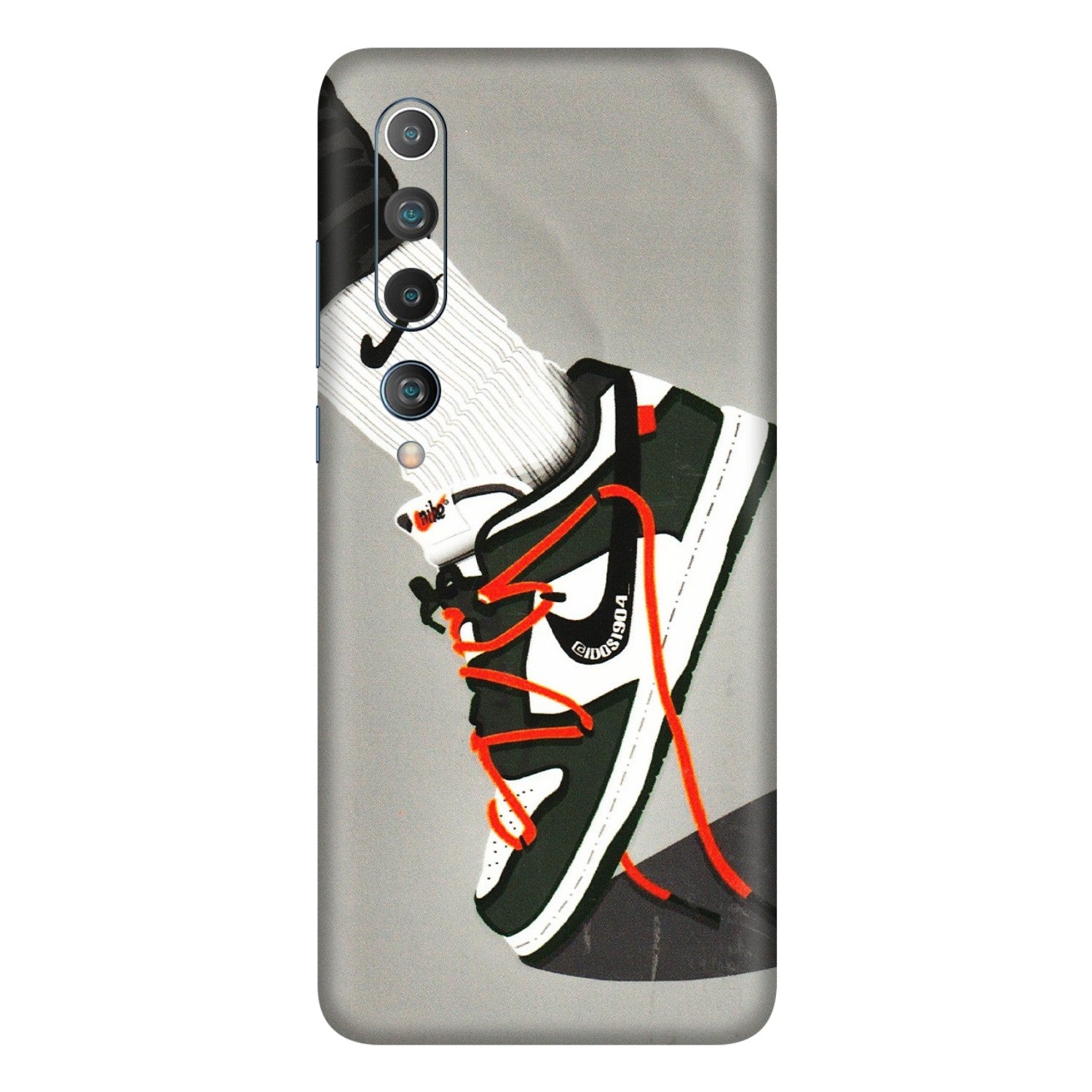 Xiaomi Redmi Phone Skins (All Models) - New Grey Sneaker - 3D Embossed Finish (L-261) Mi 10 5G